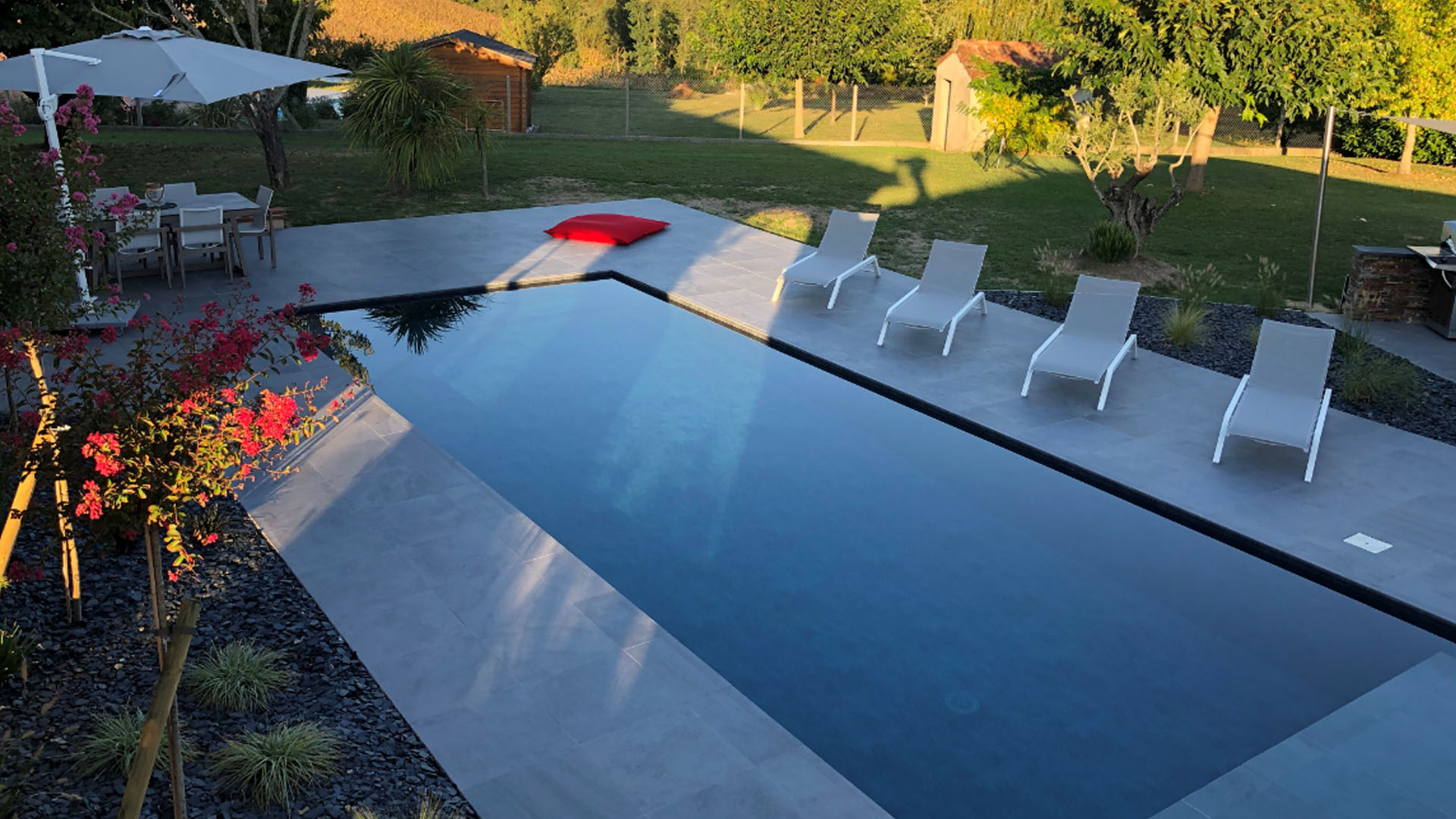 piscine rectangulaire transat