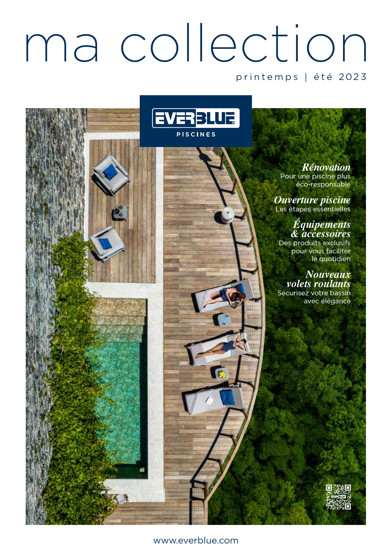 ma collection printemps été 2023 Everblue piscines