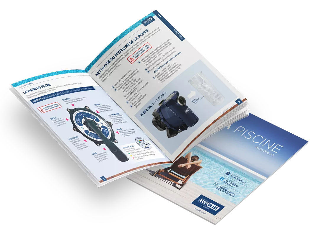 Téléchargez le guide ma piscine proposé par Everblue